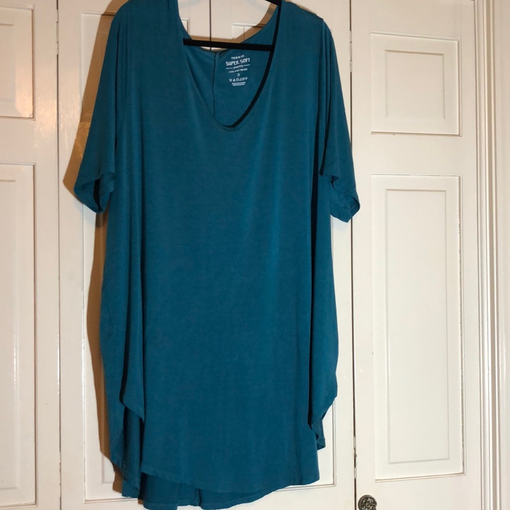 Torrid Super Soft Knits Green Shirt Dress Torrid Size 5